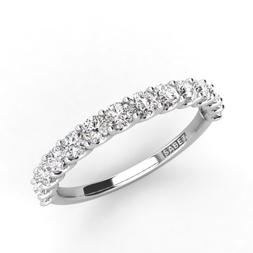 U Style Diamond Wedding Band 14 Diamonds .56ct